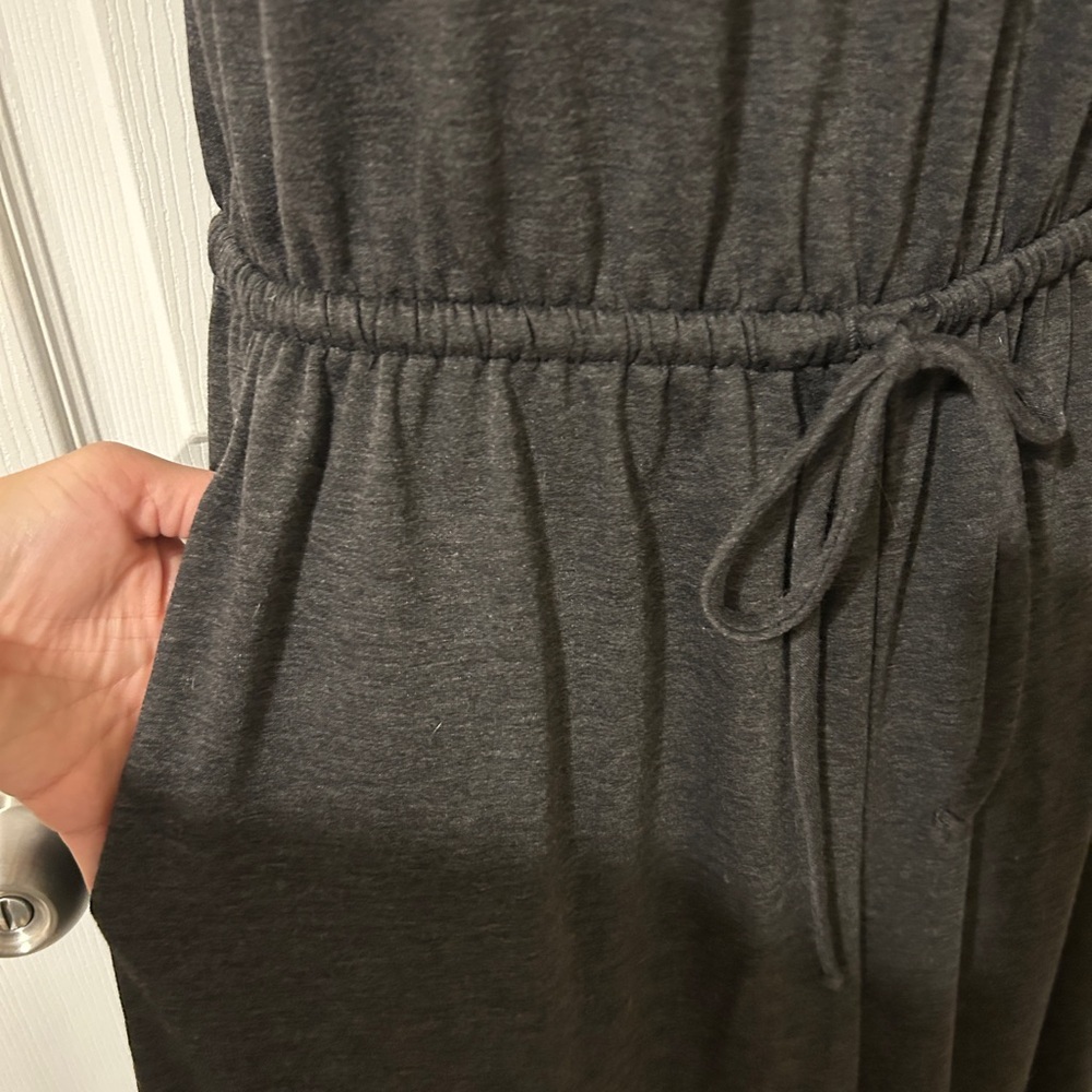 NWT Three Bird Nest Charcoal Knit Halter Jumpsuit - Picture 4 of 9